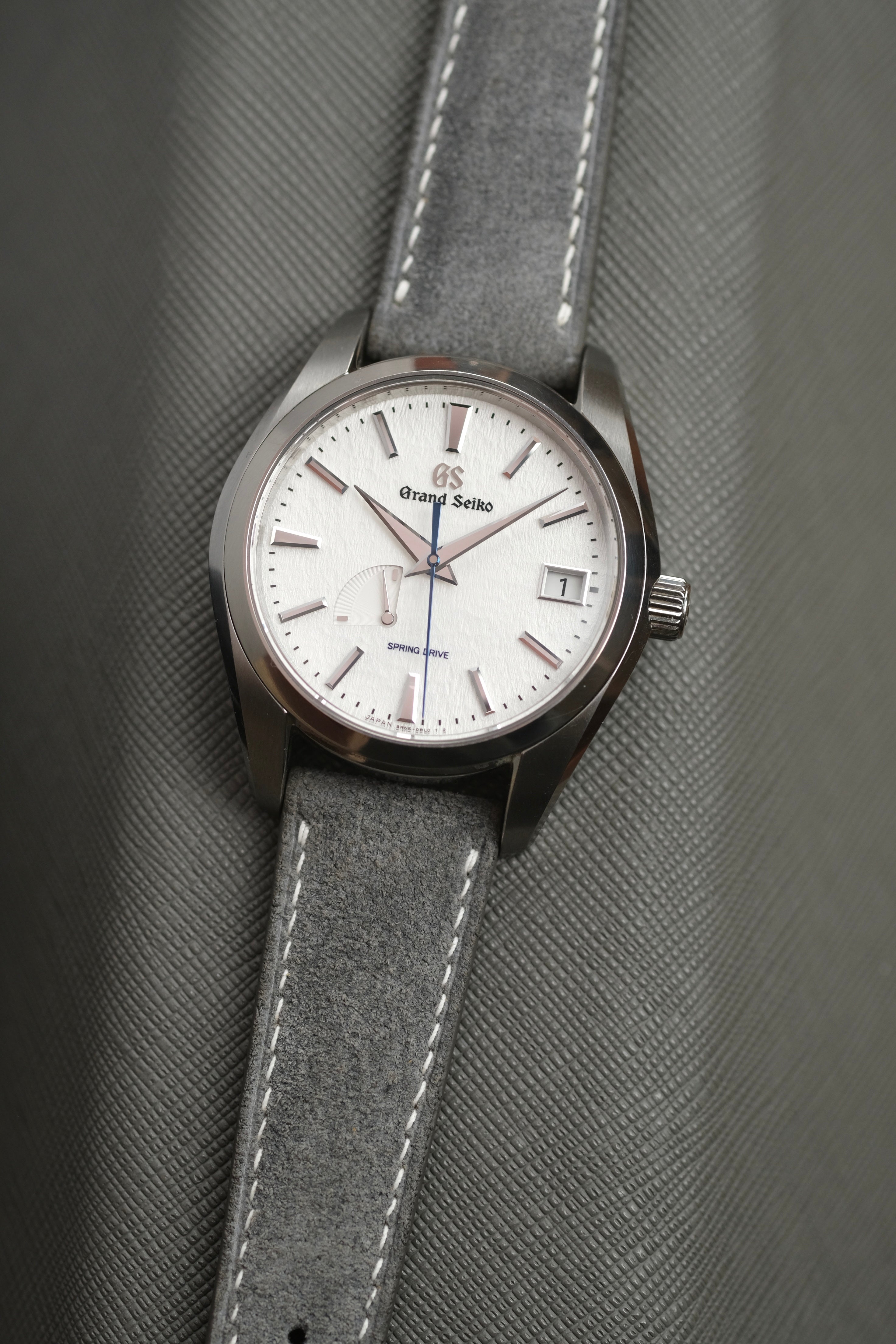 Grey Suede Padded Leather Strap