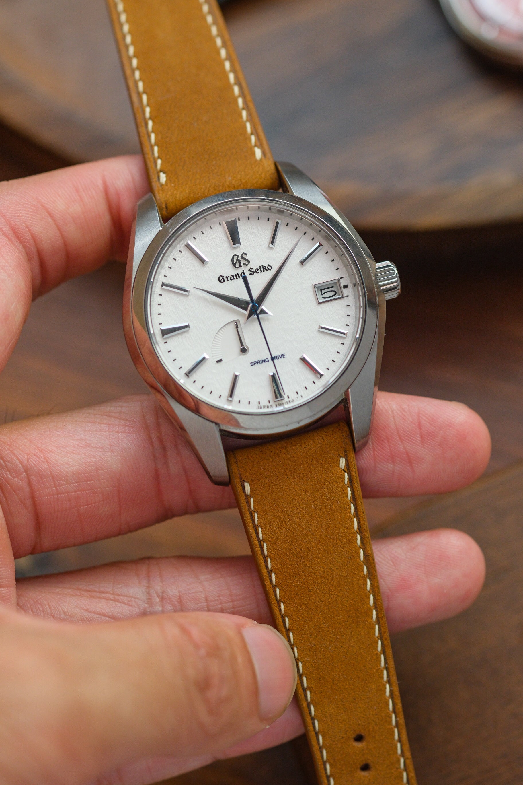 Tan Nubuck Leather Strap