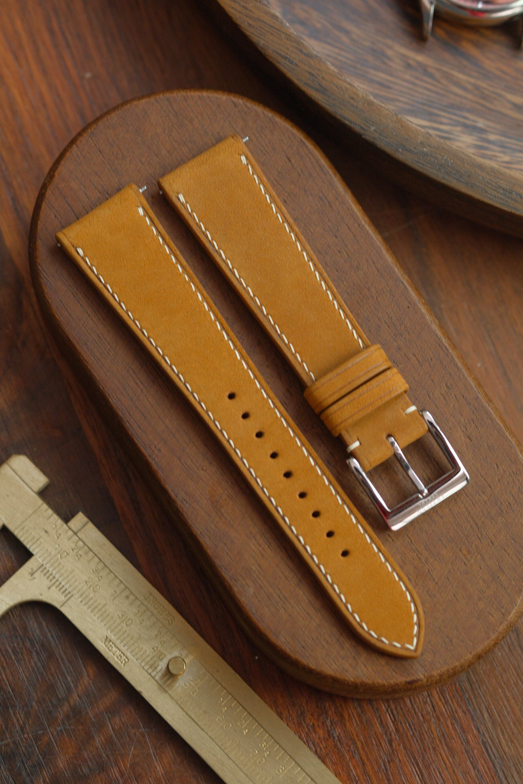 Tan Nubuck Leather Strap