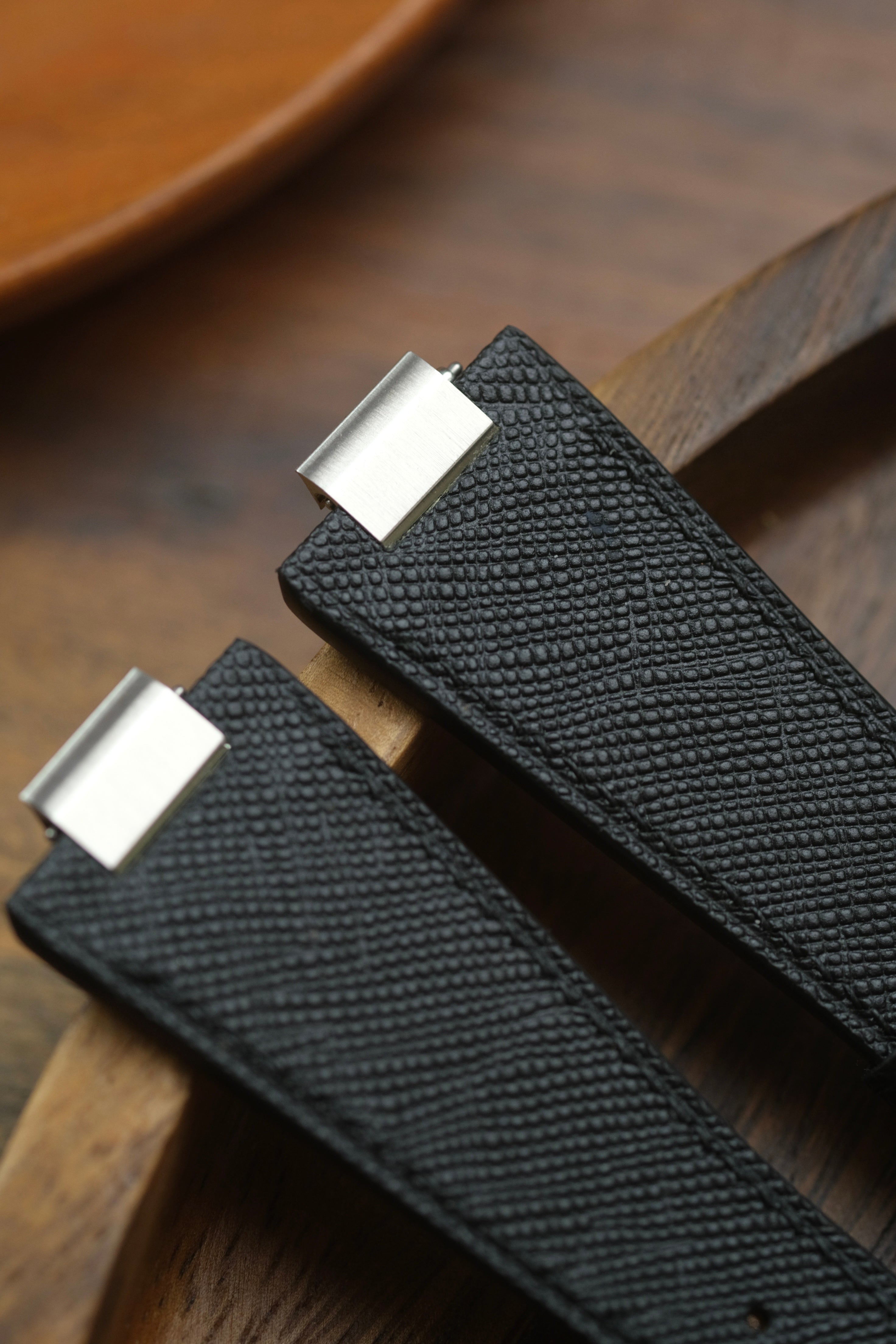 Black Saffiano PRX Leather Strap