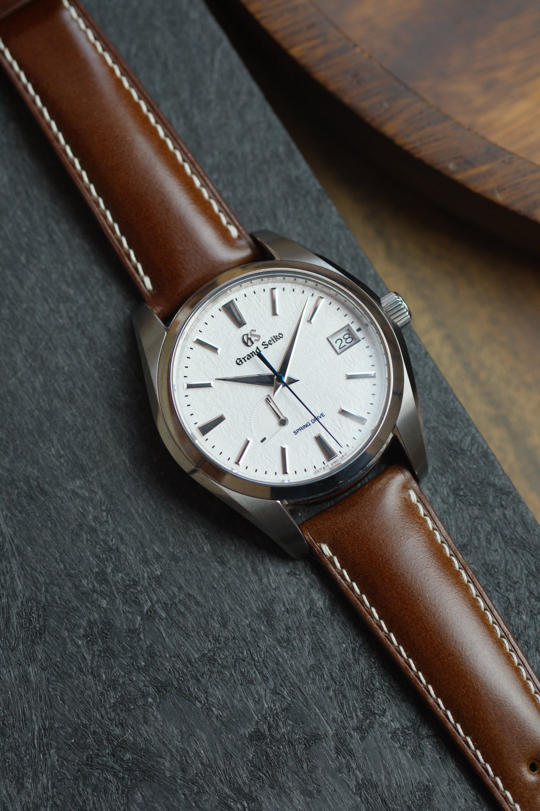 Cognac Shell Cordovan (Padded) Leather Strap