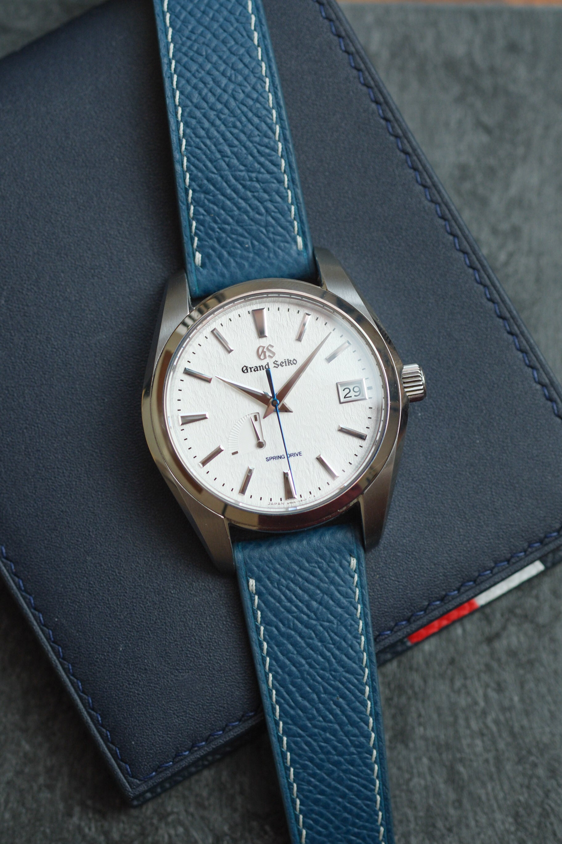 [NEW] Peacock Blue Epsom Leather Strap