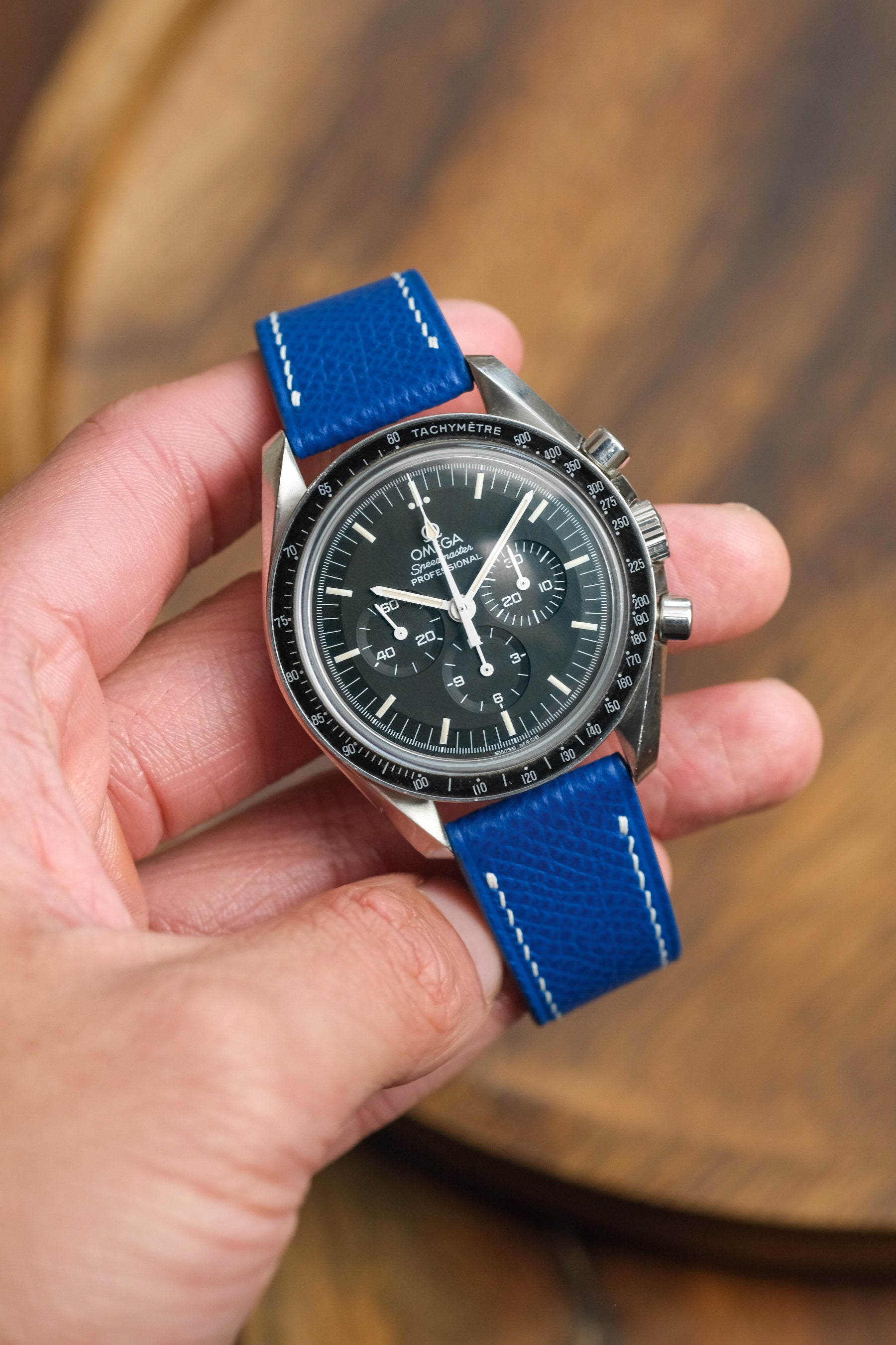 [NEW] Cobalt Blue Epsom Leather Strap