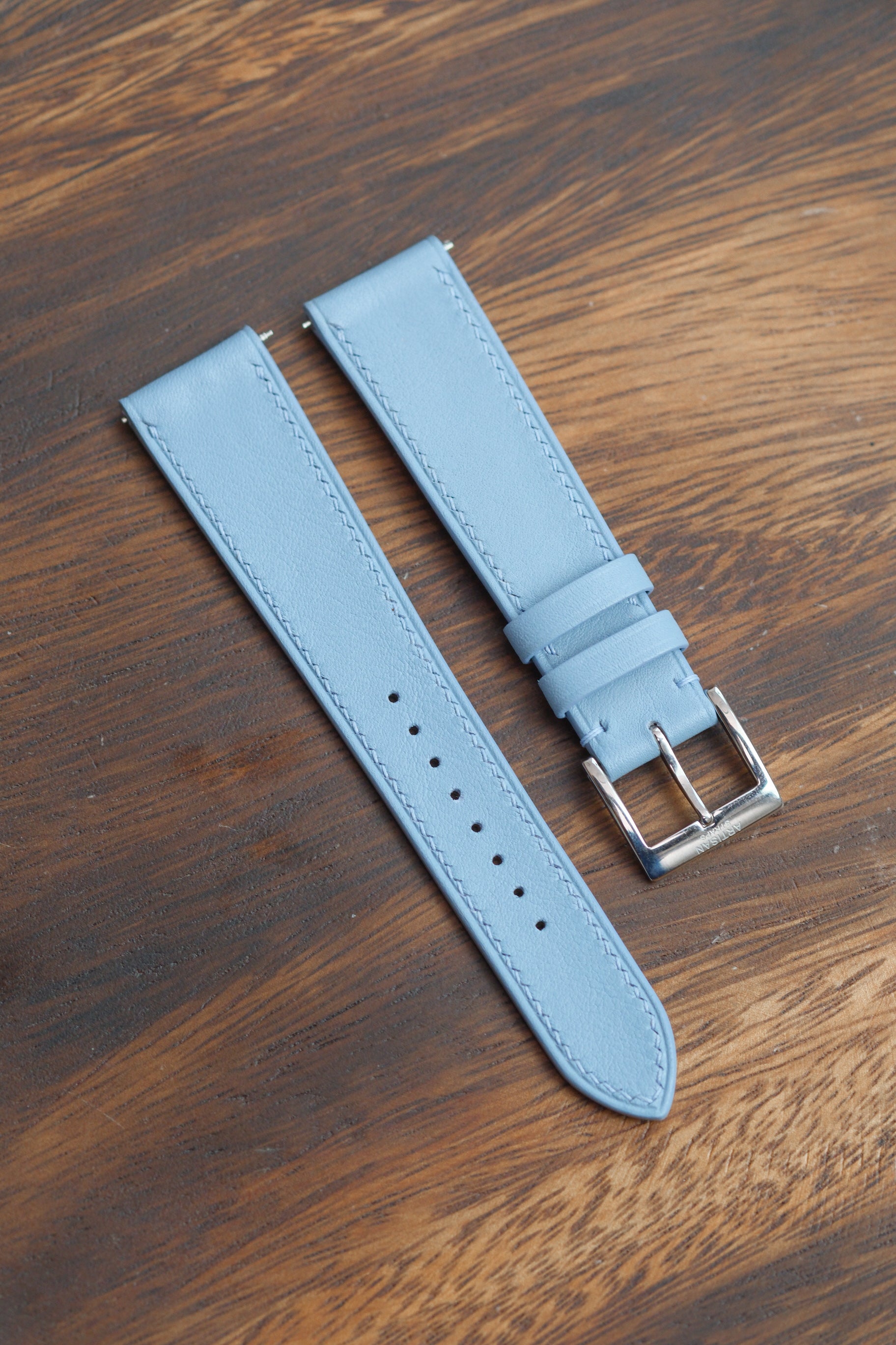 Baby Blue Swift Leather Strap