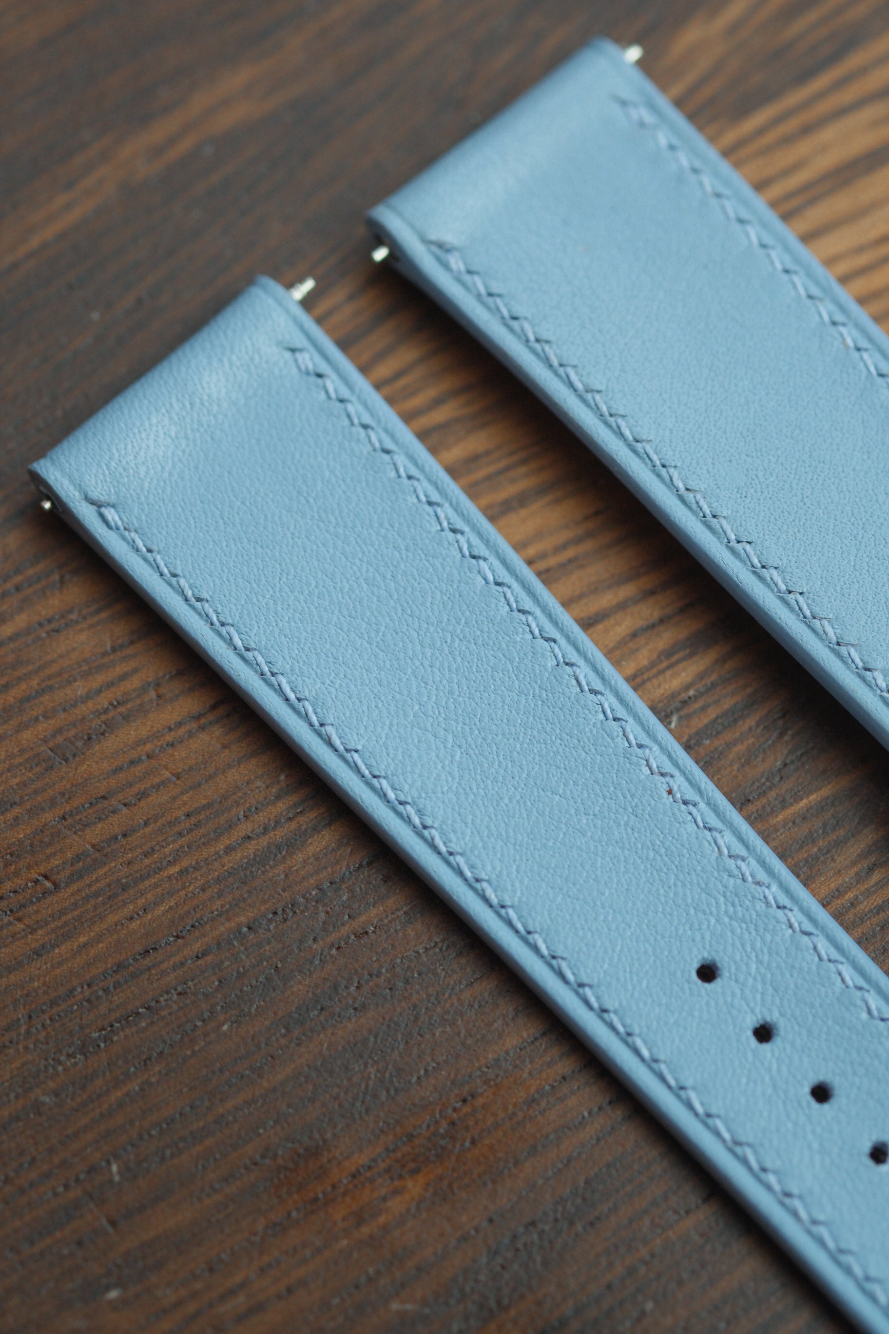 Baby Blue Swift Leather Strap