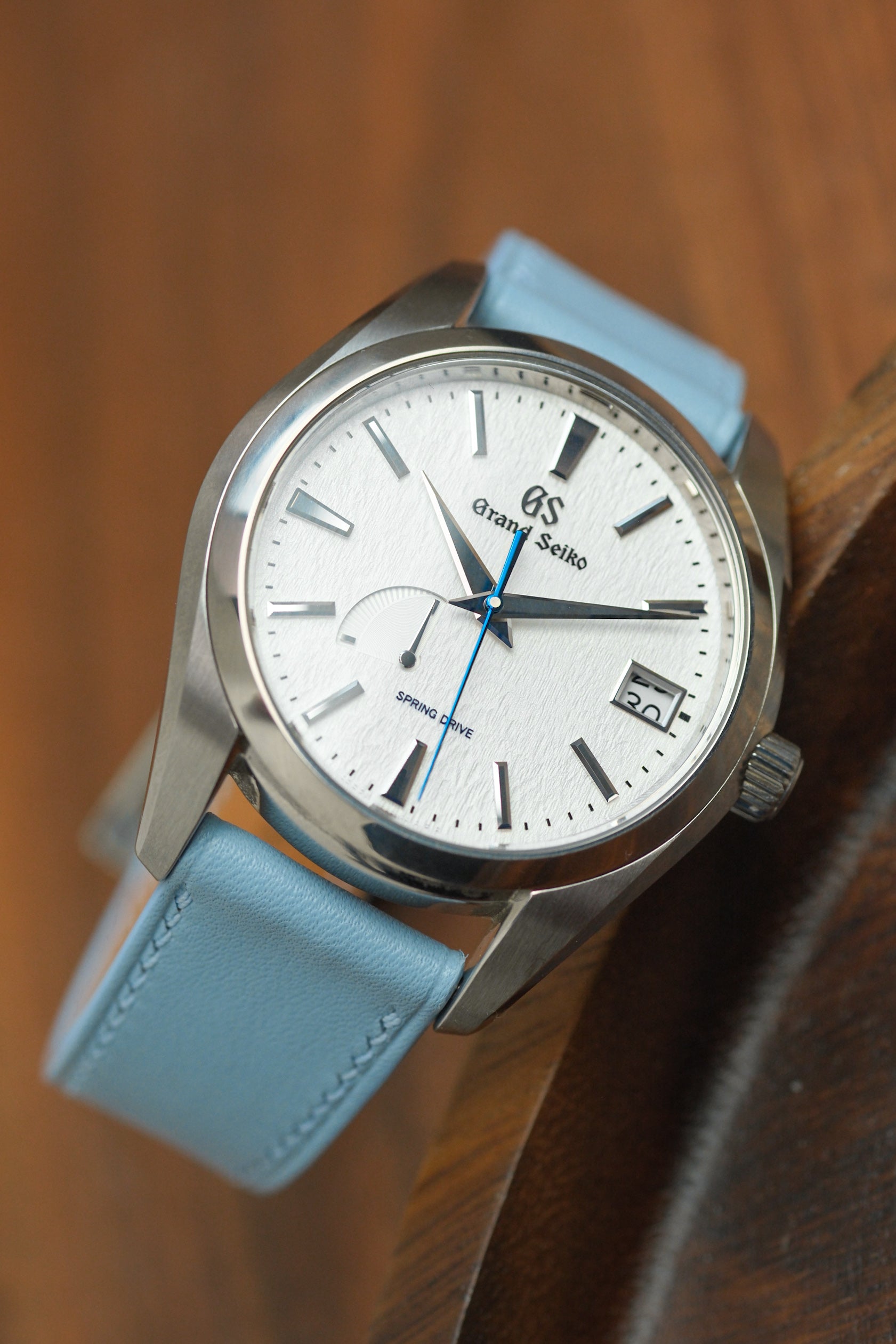 Baby Blue Swift Leather Strap