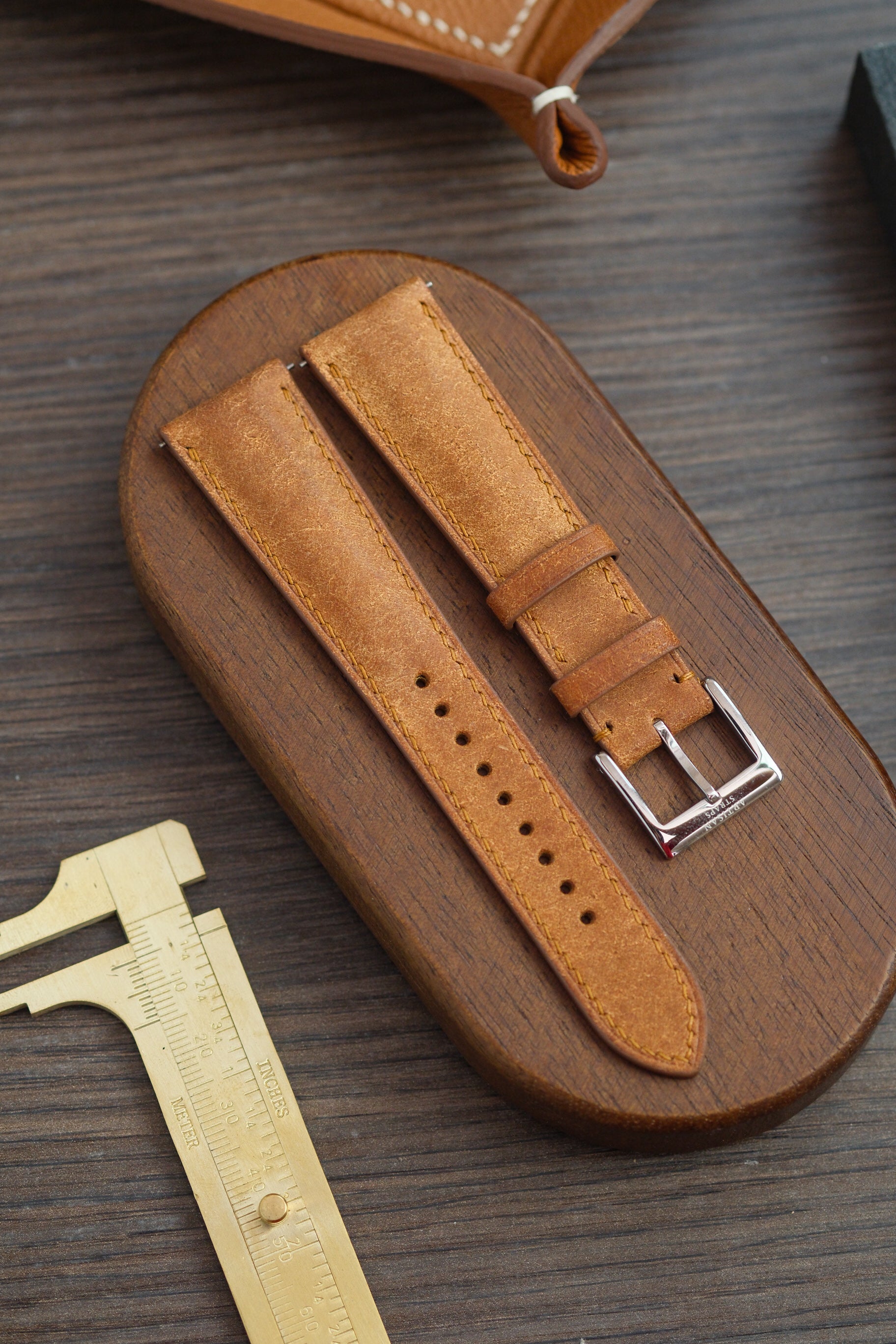 Cognac Pueblo (Padded) Leather Strap