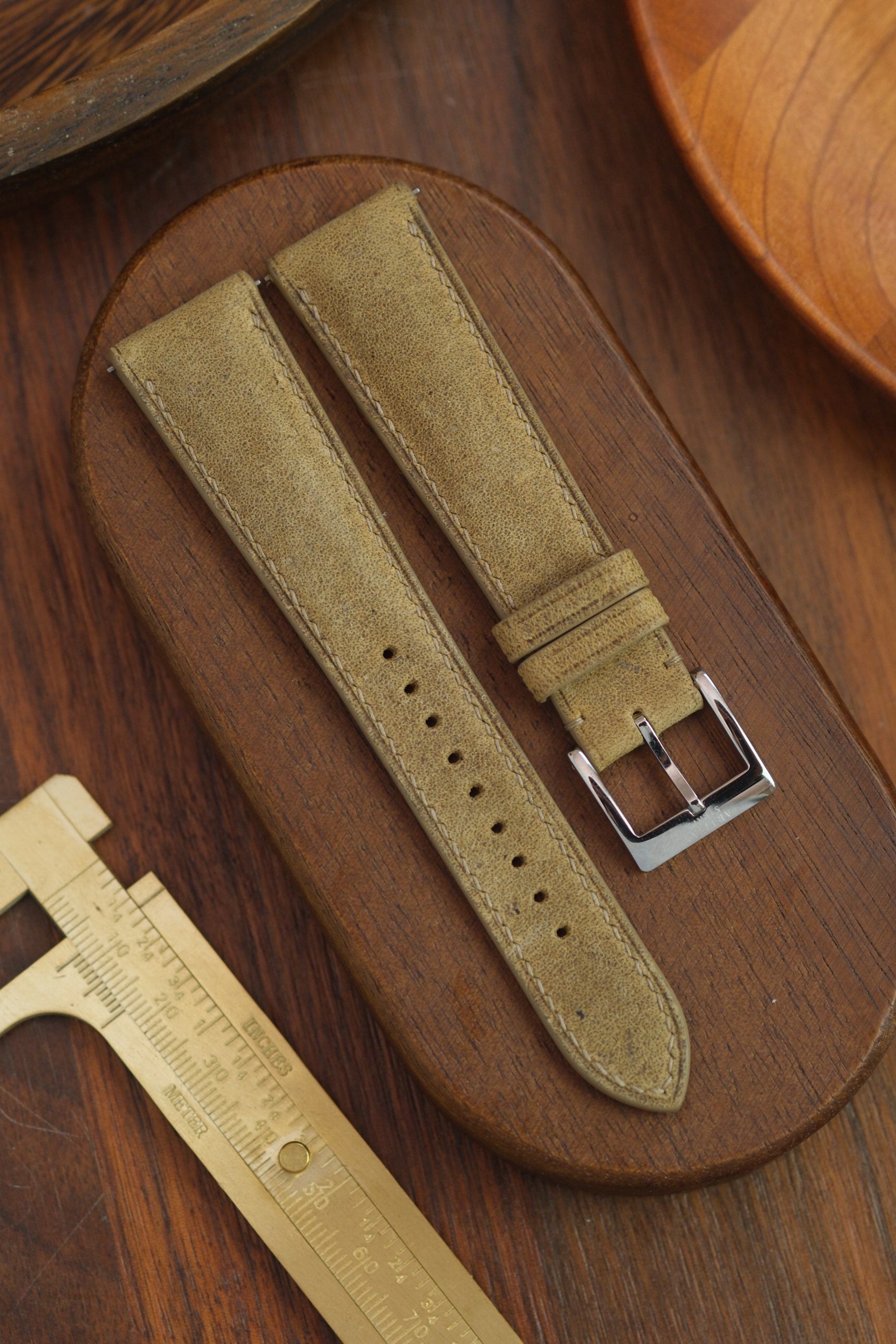 Desert Sand African Kudu (Padded) Leather Strap