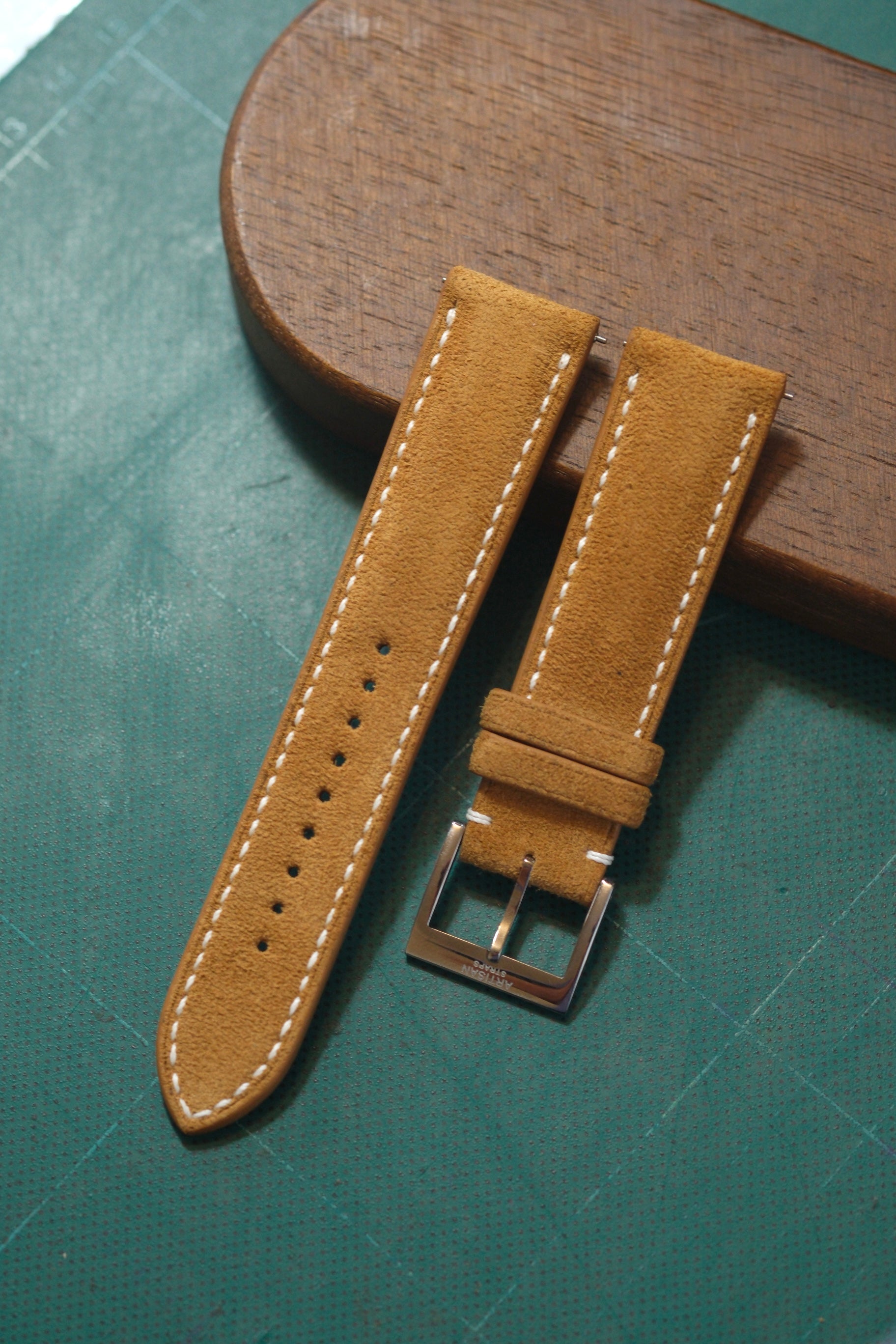 Sand Suede Leather Strap - 20mm/16mm, 110mm/70mm