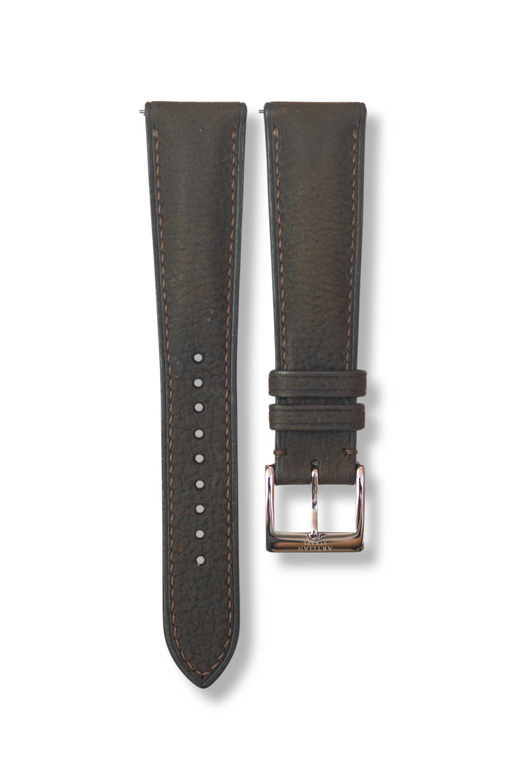 Dark Brown African Kudu (Padded) Leather Strap