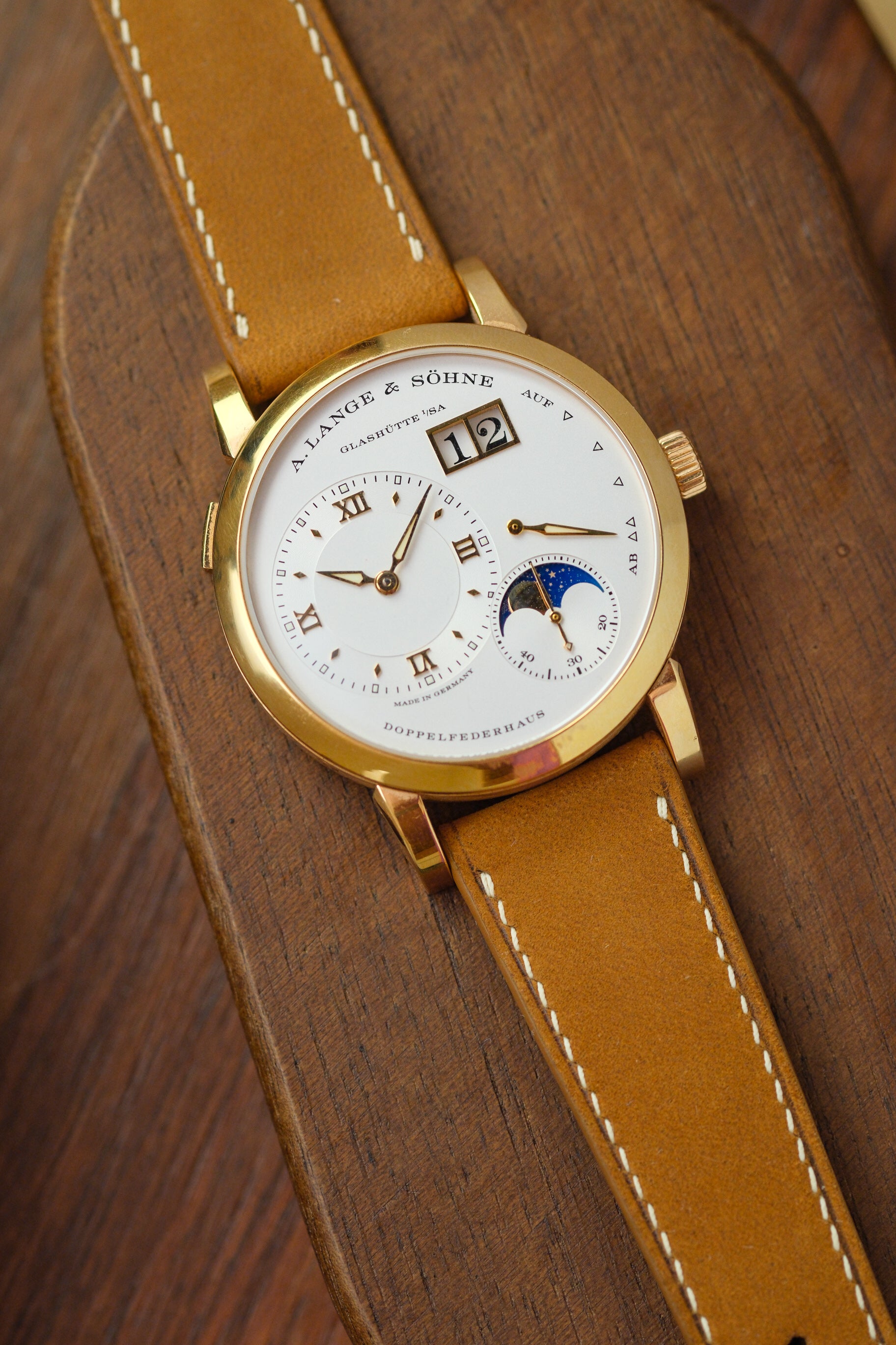 Tan Nubuck Leather Strap