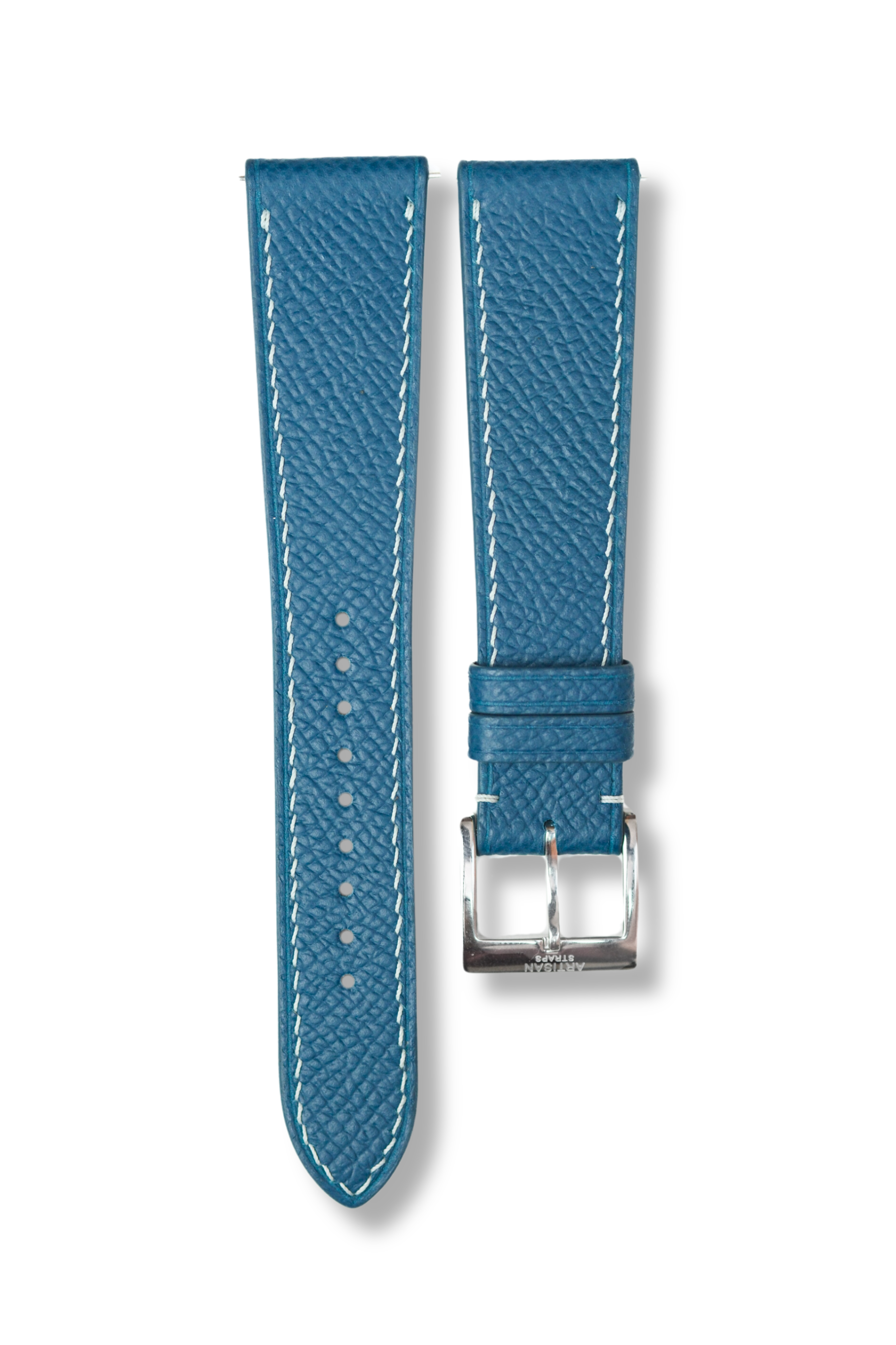 [NEW] Peacock Blue Epsom Leather Strap