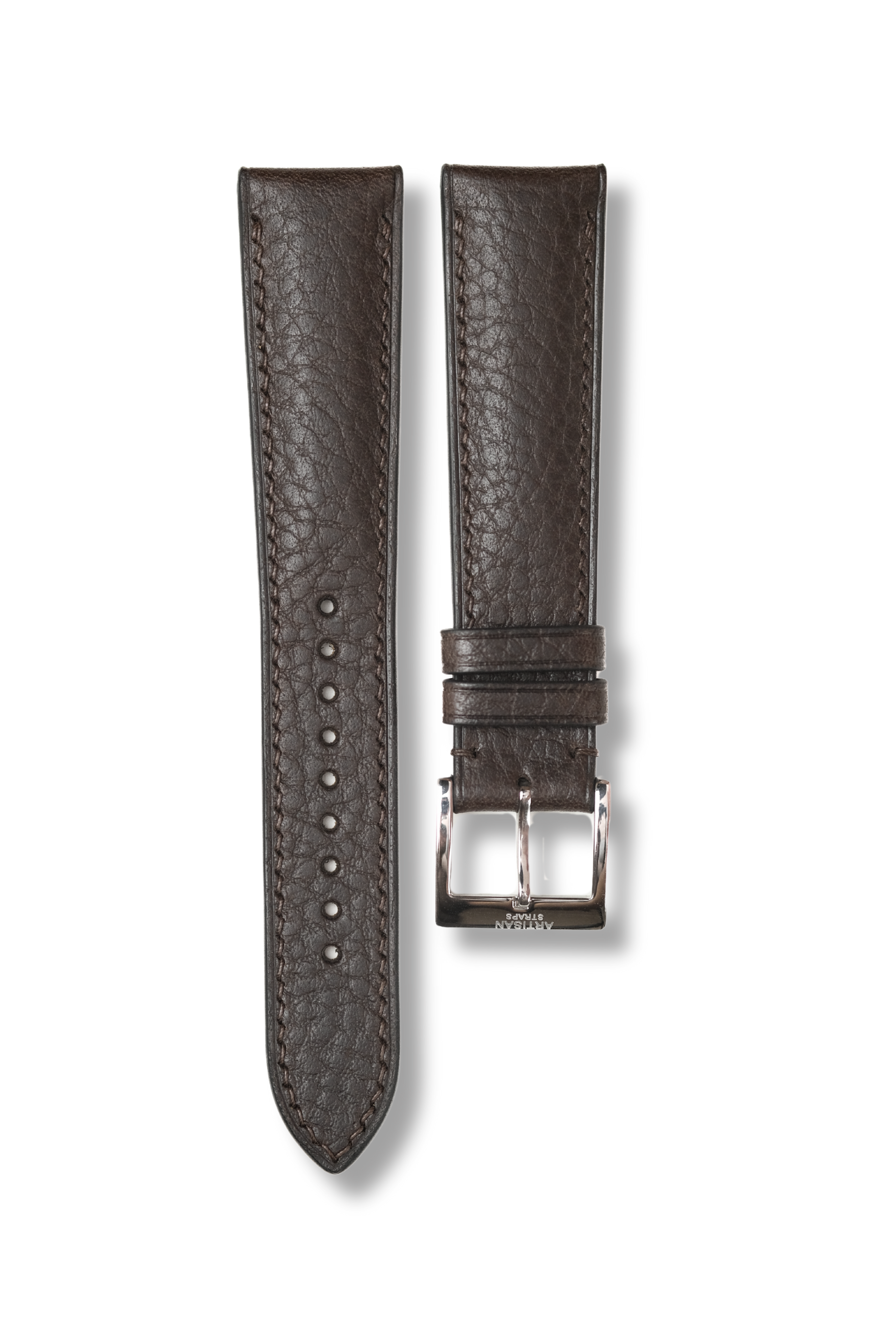 Dark Brown Minerva Box (Padded) Leather Strap