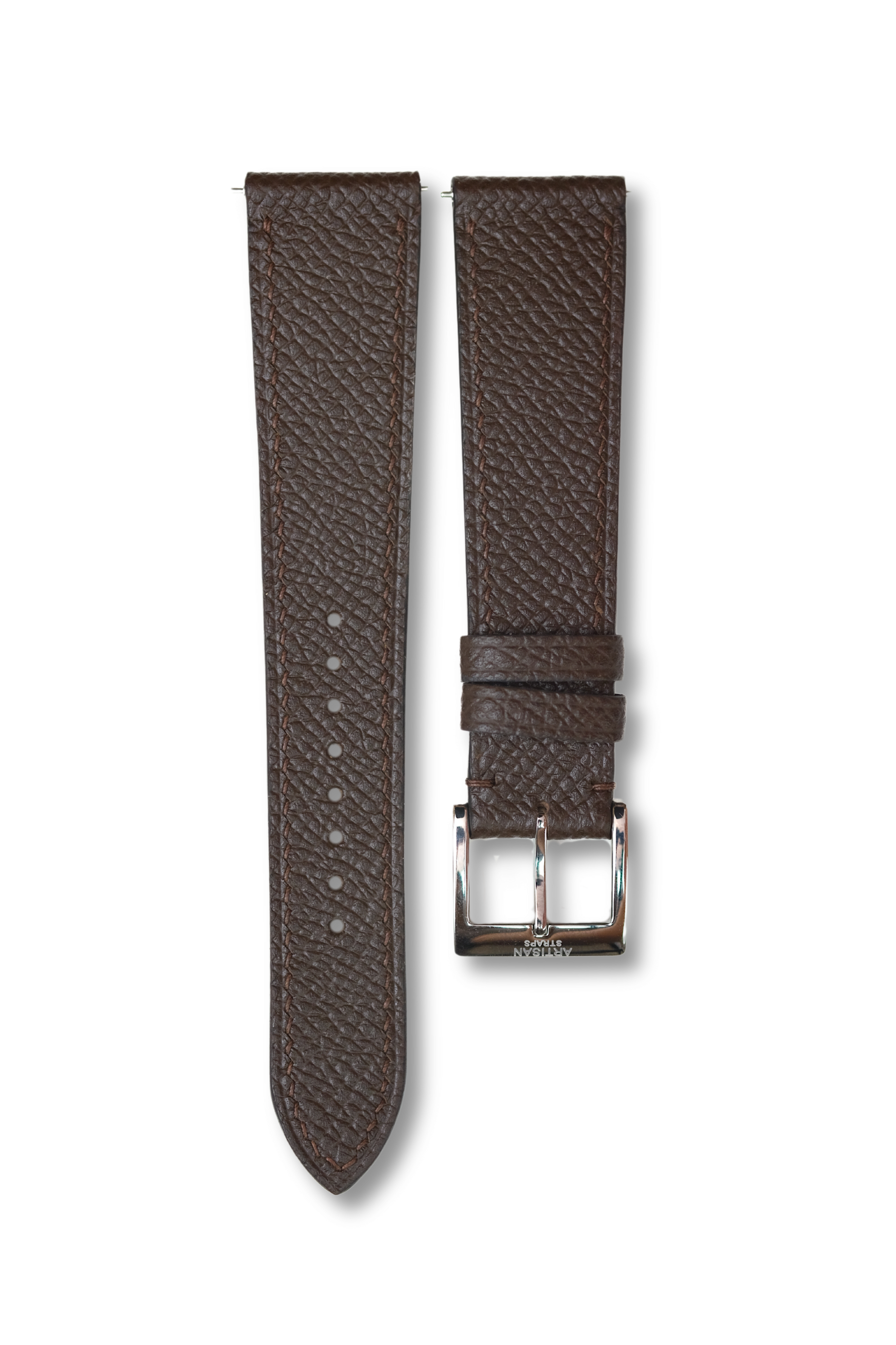 Dark Brown Epsom Leather Strap