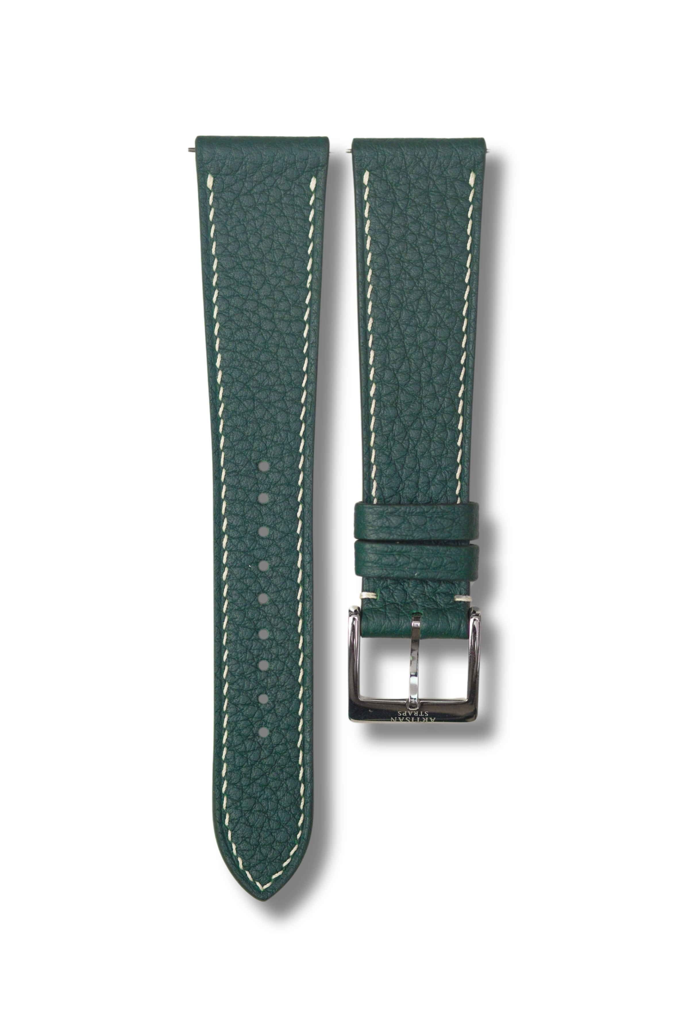 Dark Green Shrunken Calf Leather Strap