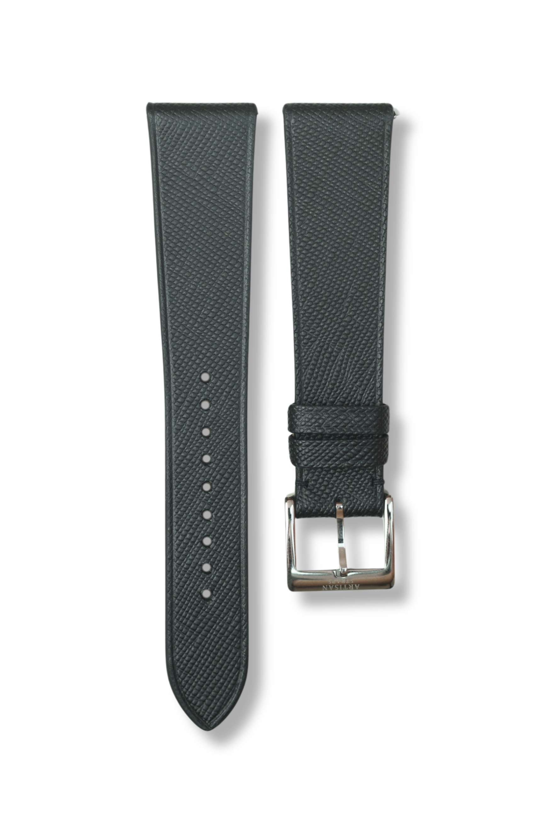 Black Saffiano Stitchless Leather Strap