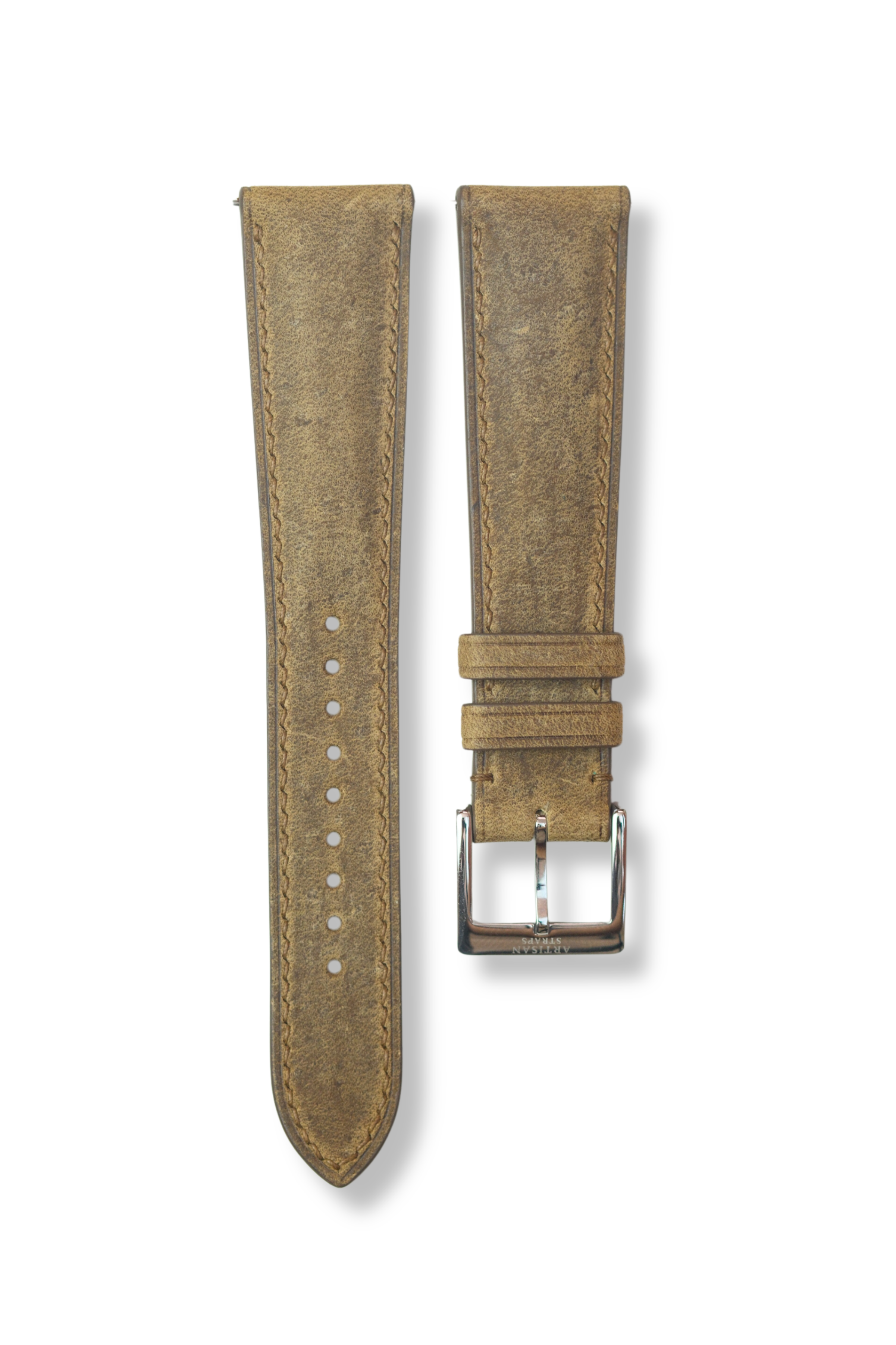 Woodland Brown African Kudu (Padded) Leather Strap