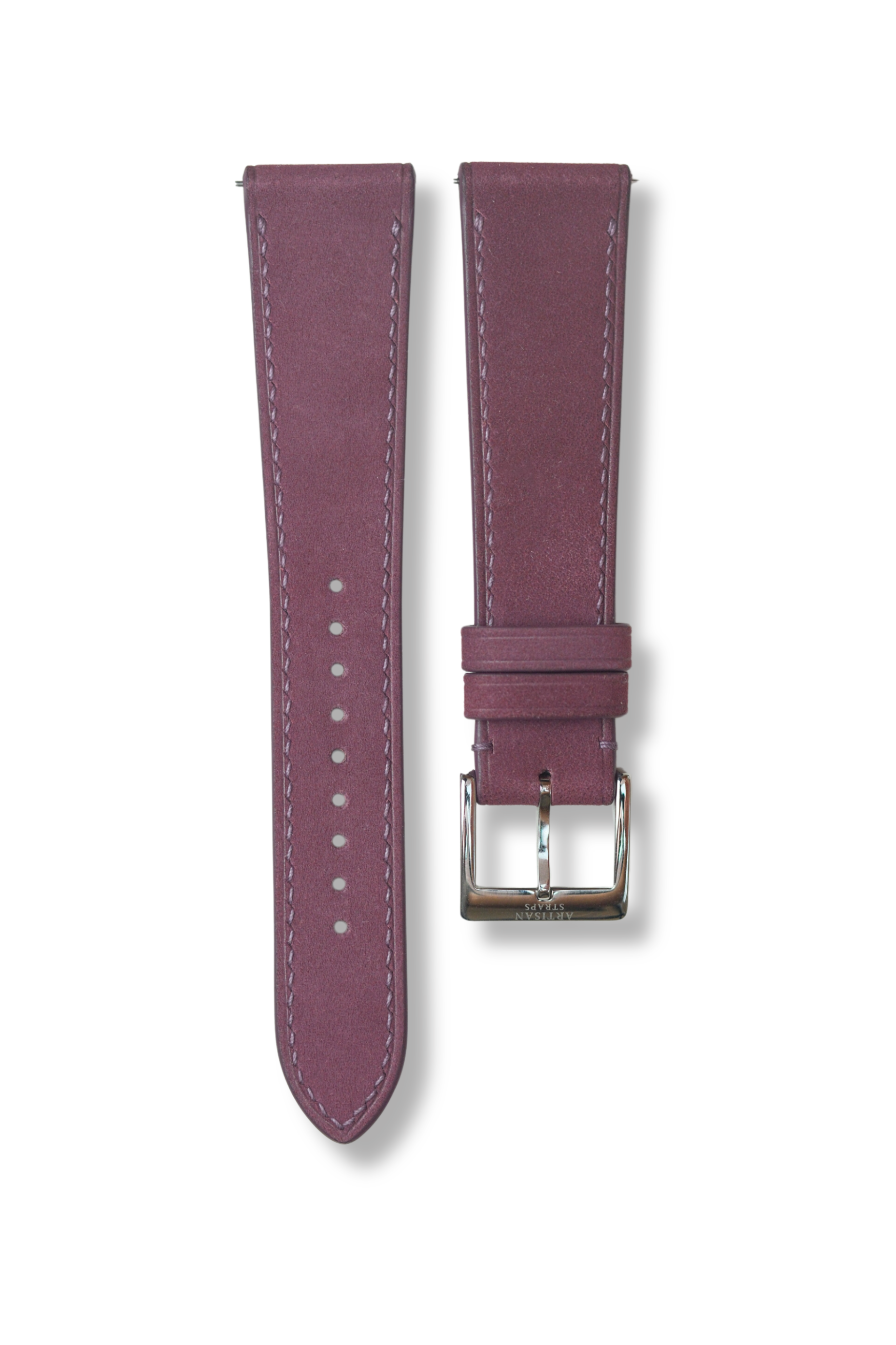 Cassis Purple Nubuck Leather Strap